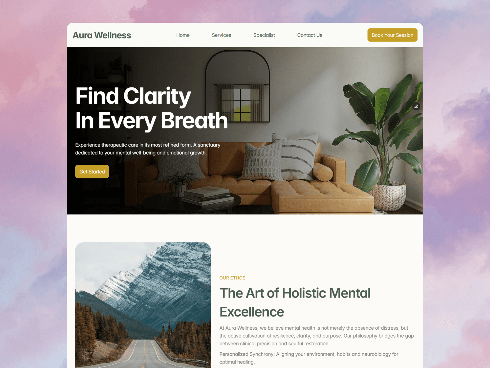 High-converting Framer website designed to help therapy and mental wellness professionals build trust and seamlessly convert visitors into booked clients.